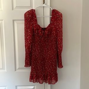 Red Floral Forever 21 mini dress - excellent condition